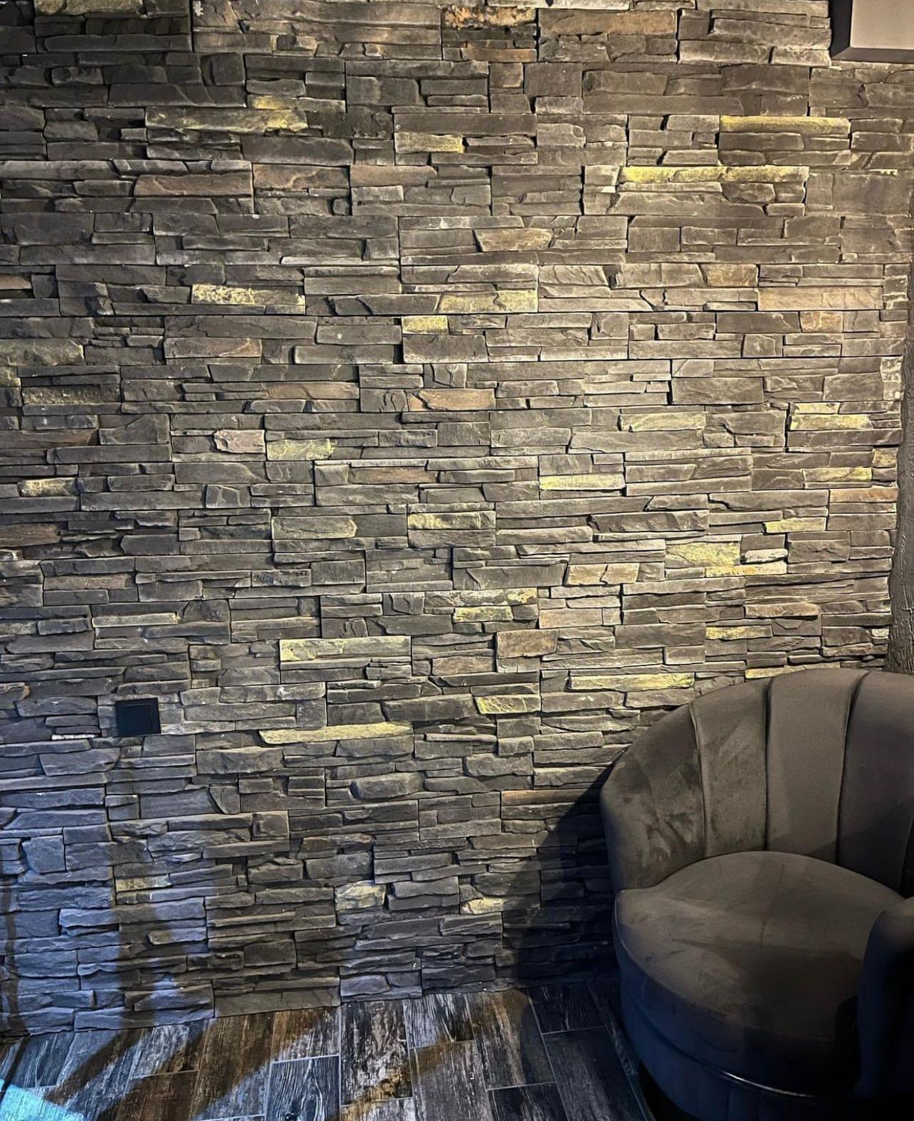 Dekoratif Kültür Taşı Mujica Antrasit Dekor Cephe Taş Modeli