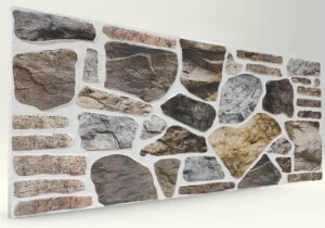 Akide 120'lik Kayrak Taşı Desenli Strafor Duvar Paneli