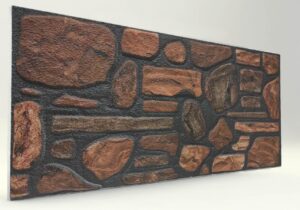 Alev Doğal Taş Desenli Strafor Duvar Paneli