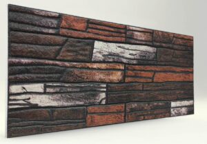 Alev Kırma Taş Desenli Strafor Duvar Paneli