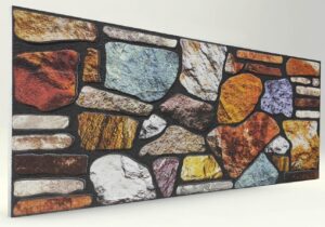 Cümbüş 120'lik Kayrak Taşı Desenli Strafor Duvar Paneli