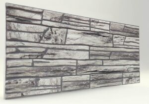 Gri Kırma Taş Desenli Strafor Duvar Paneli