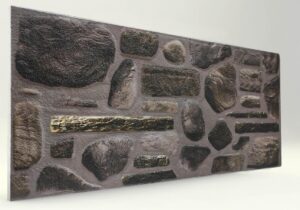 Lale Doğal Taş Desenli Strafor Duvar Paneli