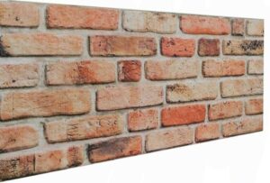 Açık Turuncu Tuğla Desenli Strafor Duvar Paneli