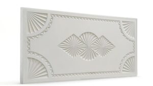 Dolunay Oymalı Sade Beyaz Mat Panel