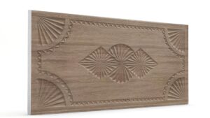 Dolunay Sütlü Kahve Oymalı Ahşap Panel