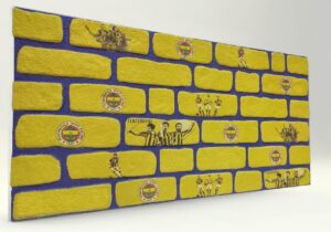 Fenerbahçe Tuğla Desenli Strafor Duvar Paneli