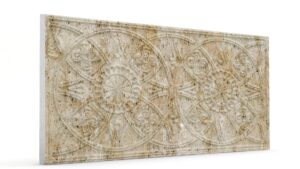 Güneş Açık Kahve Oymalı Mermer Panel