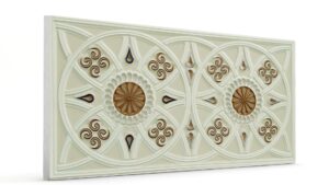 Güneş Kahve Desenli Oymalı Mermer Panel