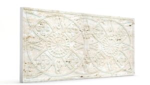 Güneş Kirli Beyaz Oymalı Mermer Panel