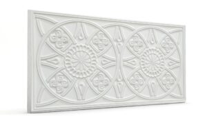 Güneş Sade Beyaz Oymalı Sade Mat Panel