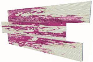 Mor Eskitme İnce Ahşap Desenli Strafor Duvar Paneli