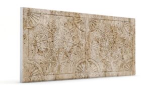 Yıldız Sütlü Kahve Oymalı Mermer Panel