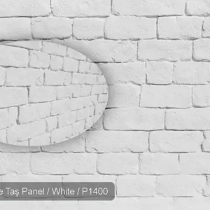 Aver Pirke Taş Panel • White