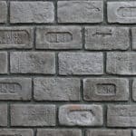 Yazılı Tuğla Gris Dekoratif Kültür Tuğlası Damgalı Kaplama Tuğlaları